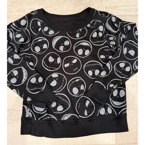 Nightmare Before Christmas Cropped Reversible Sweater